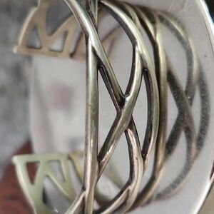 Vintage Tiffany & Co. Sterling Silver Celtic Knot Cuff Bracelet Retired & Rare